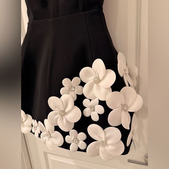 NWOT BRONX AND BANCO Estelle Black and White Mini Dress - Picture 11 of 16